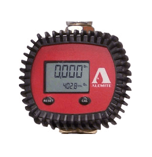 3579 Alemite High Volume 3/4" Metered Control Valve Electronic Meter, 3/4" NPT(f), 16 GPM - Fluids: Oil - Measures: Quart - Totalizes: Gallons/Liters - Beltsmart