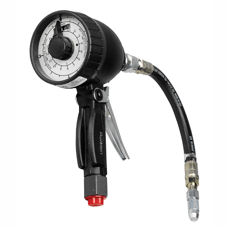 3685-F Alemite Mechanical Meter - Dial Register: Quart - Fluid: Oil - Odometer Registers: Gallon - Dial Range: Quart (0-16) - Extension: Flexible - Beltsmart