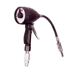 3686-B Alemite Mechanical Meter - Dial Register: Quart - Fluid: ATF - Odometer Registers: Gallon - Dial Range: Quart (0-16) - Extension: Flexible - Beltsmart