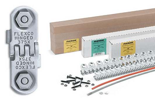 375XSJ48NCS Flexco 375X Bolt Hinged Fastener - STAINLESS STEEL Joint with Nylon Covered STAINLESS STEEL Cable - 40040 - 48" Belt Width