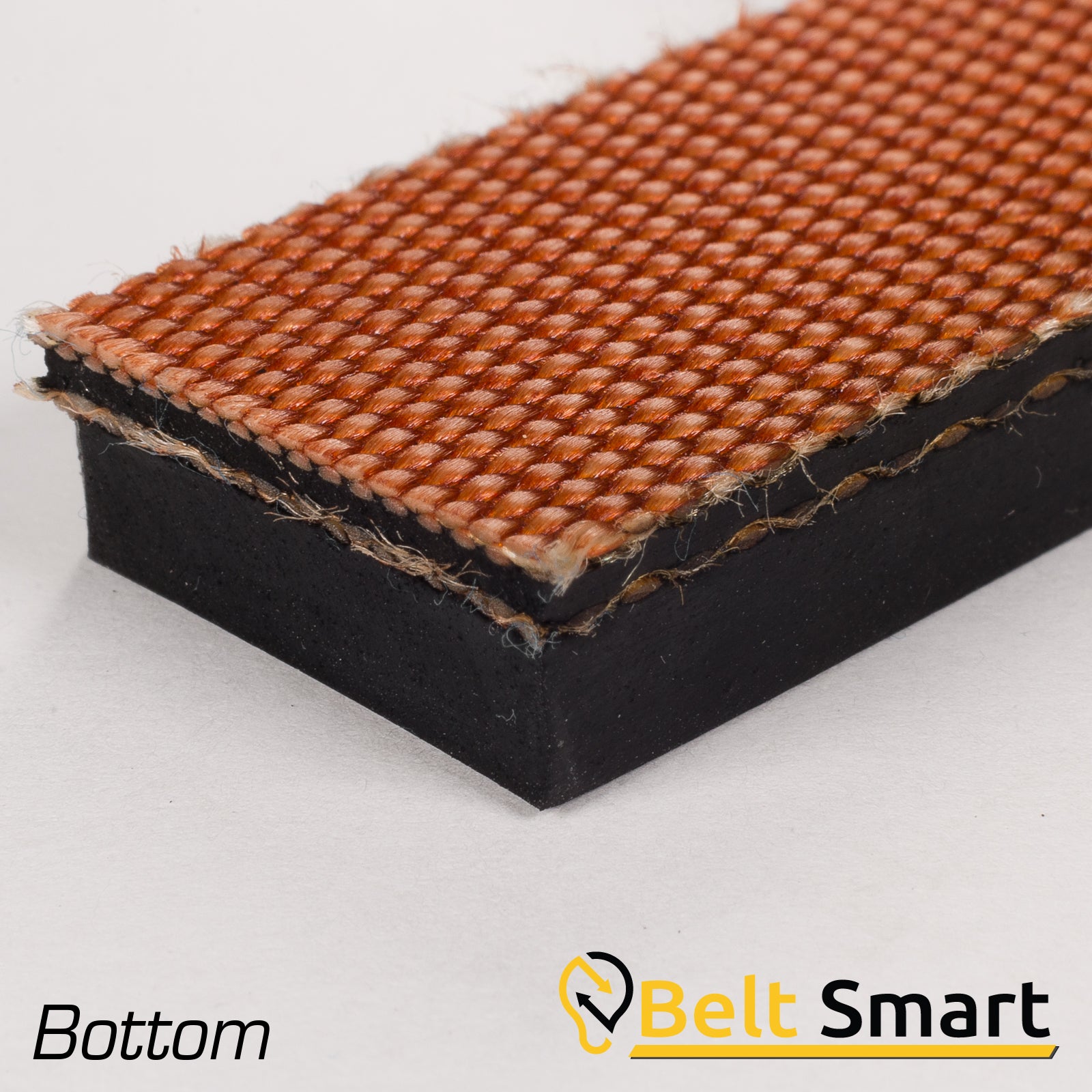 BS053C - #53c Beltservice 2 Ply 220 Black 3/16" x Bare MOR Conveyor Belt