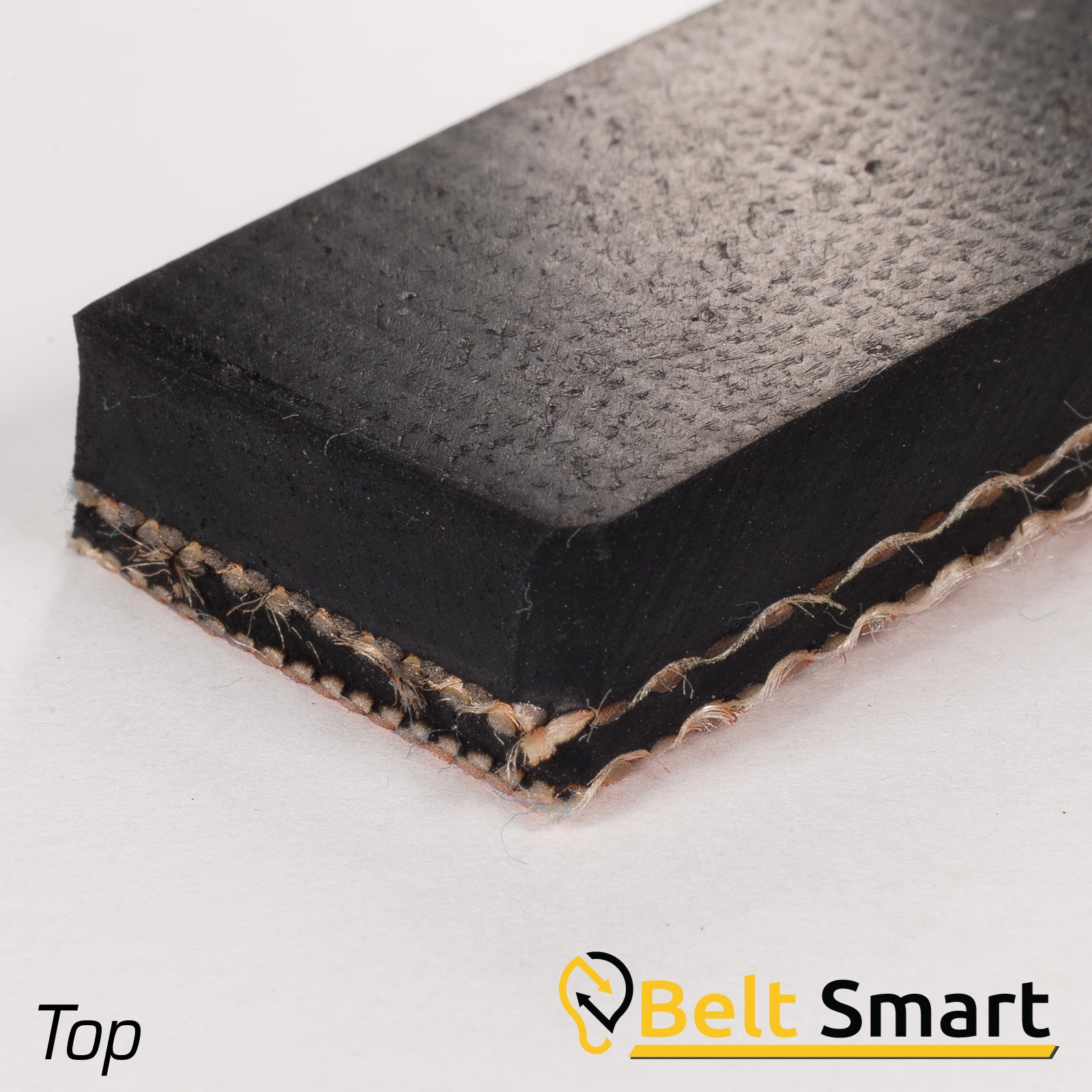BS053C - #53c Beltservice 2 Ply 220 Black 3/16" x Bare MOR Conveyor Belt