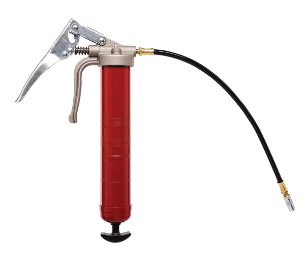 555-E Alemite Priston Grip Gun - 7500 PSI - 16oz Cylinder Capacity Cylinder capacity - 18" Flexible Hose and Coupler