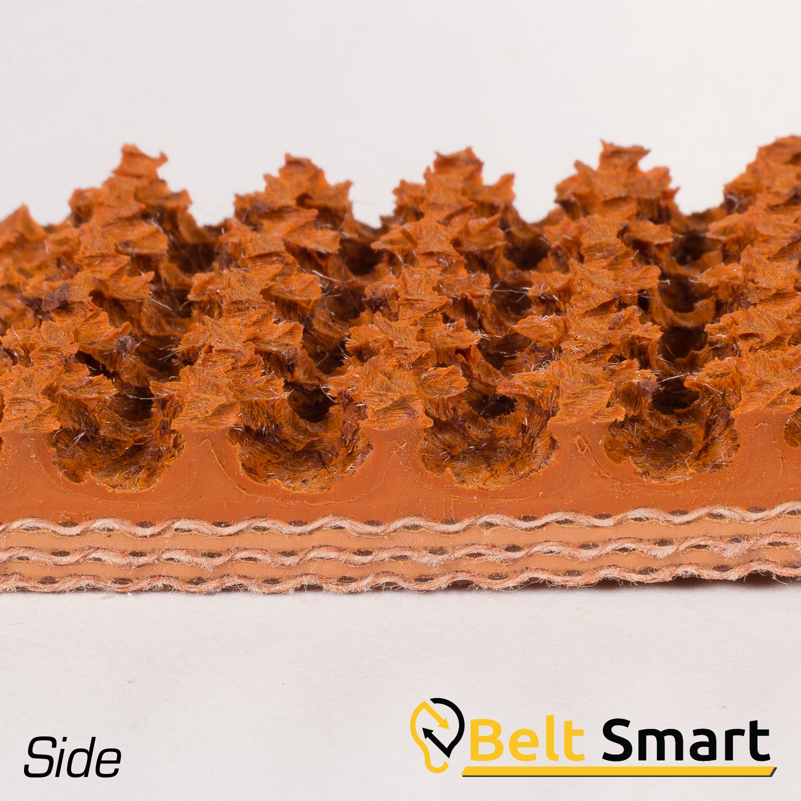 BS061 - #61 Beltservice 3 Ply 135 Tan Carbox Nitrile Roughtop x Bare Conveyor Belt