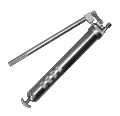 6679-J3 Alemite Heavy Duty Extra Long Solid Lever Gun 5000 PSI - 24oz Cylinder Capacity - Check Valve and Loader Fitting
