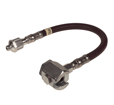 6704-B Alemite 18" Hose Assembly for Giant Button Head Fittings - 1/8" NPTF(m) - 4,800 psi