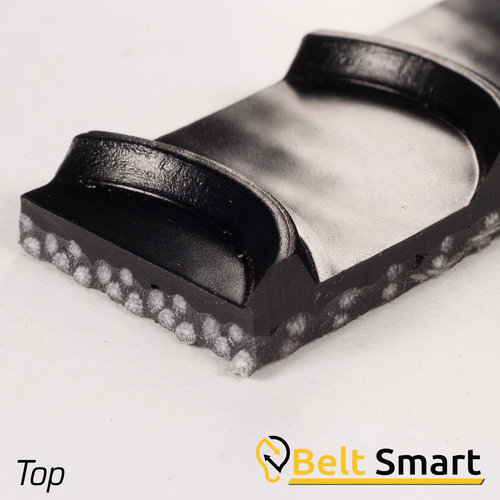 BS069A - #69a Beltservice PVC - 120 Black Crescent Top x FS Conveyor Belt