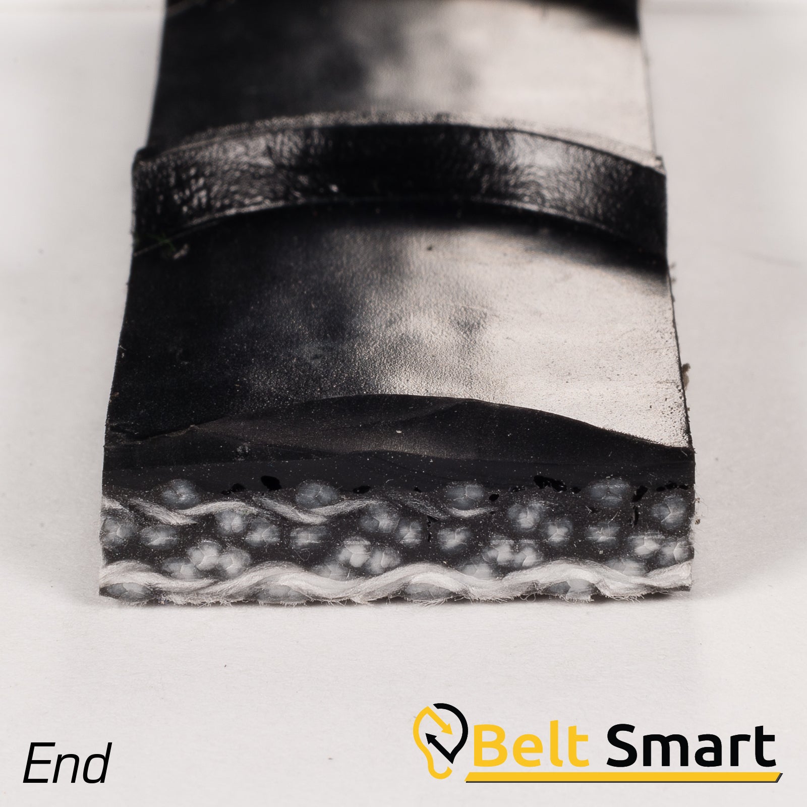 BS069B - #69b Beltservice PVC - 200 Black Crescent Top x FS Conveyor Belt
