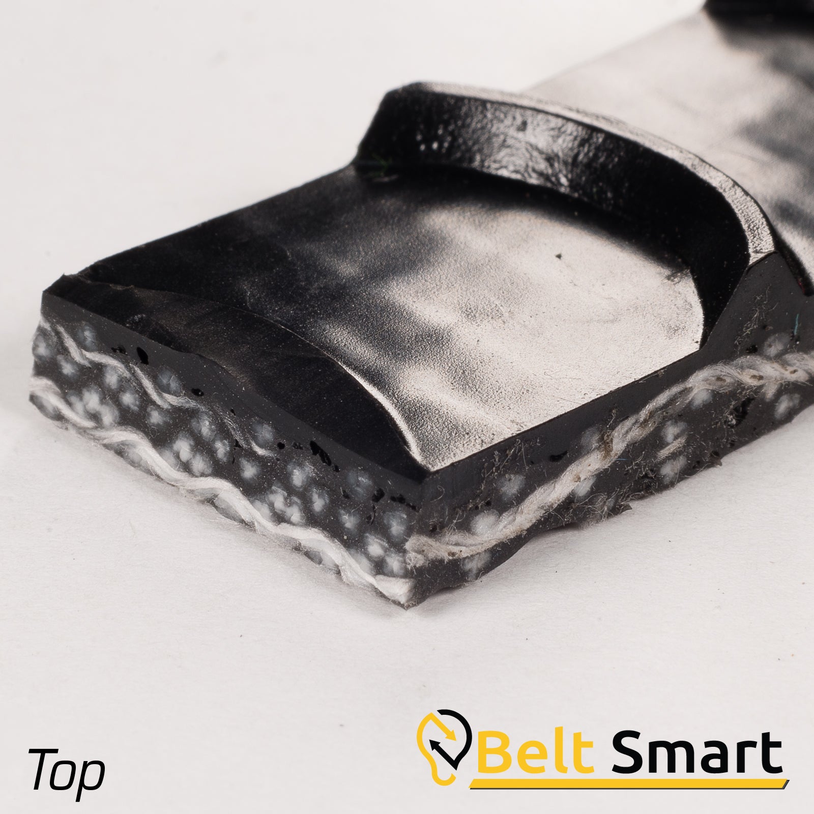 BS069B - #69b Beltservice PVC - 200 Black Crescent Top x FS Conveyor Belt