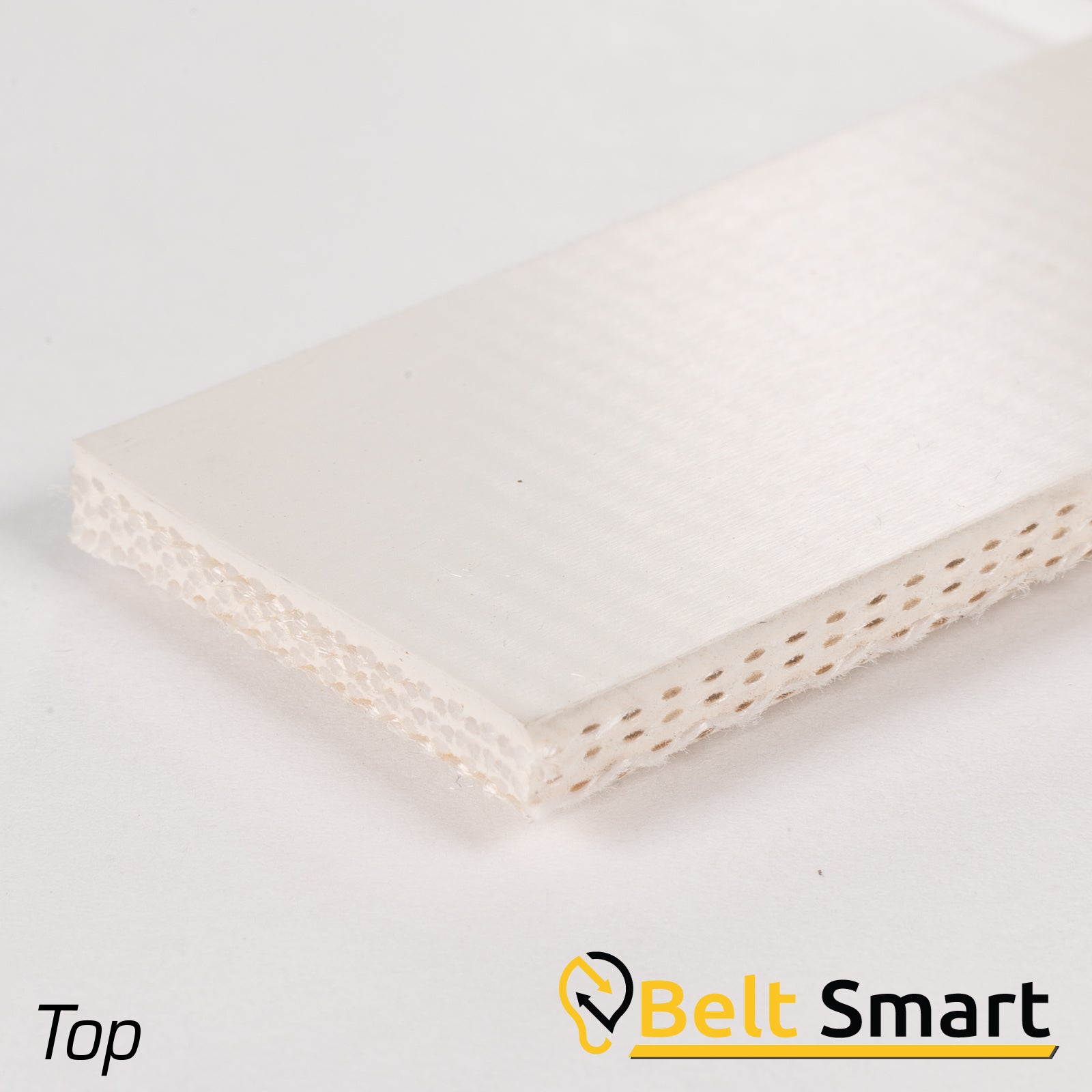 BS006 - #6 Beltservice 3 Ply Poly 90 White Nitrile COS Conveyor Belt