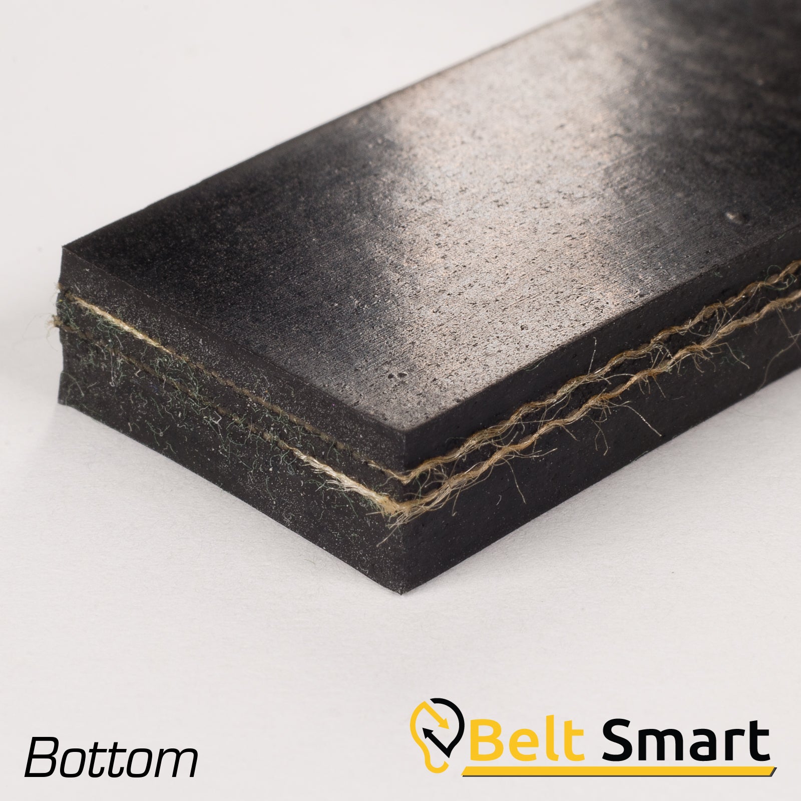 BS071 - #71 Beltservice 2 Ply 150 Black Belt 1/8" x 1/32" Conveyor Belt