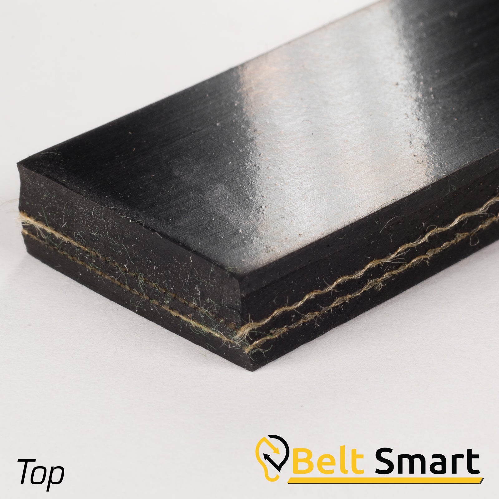 BS071 - #71 Beltservice 2 Ply 150 Black Belt 1/8" x 1/32" Conveyor Belt