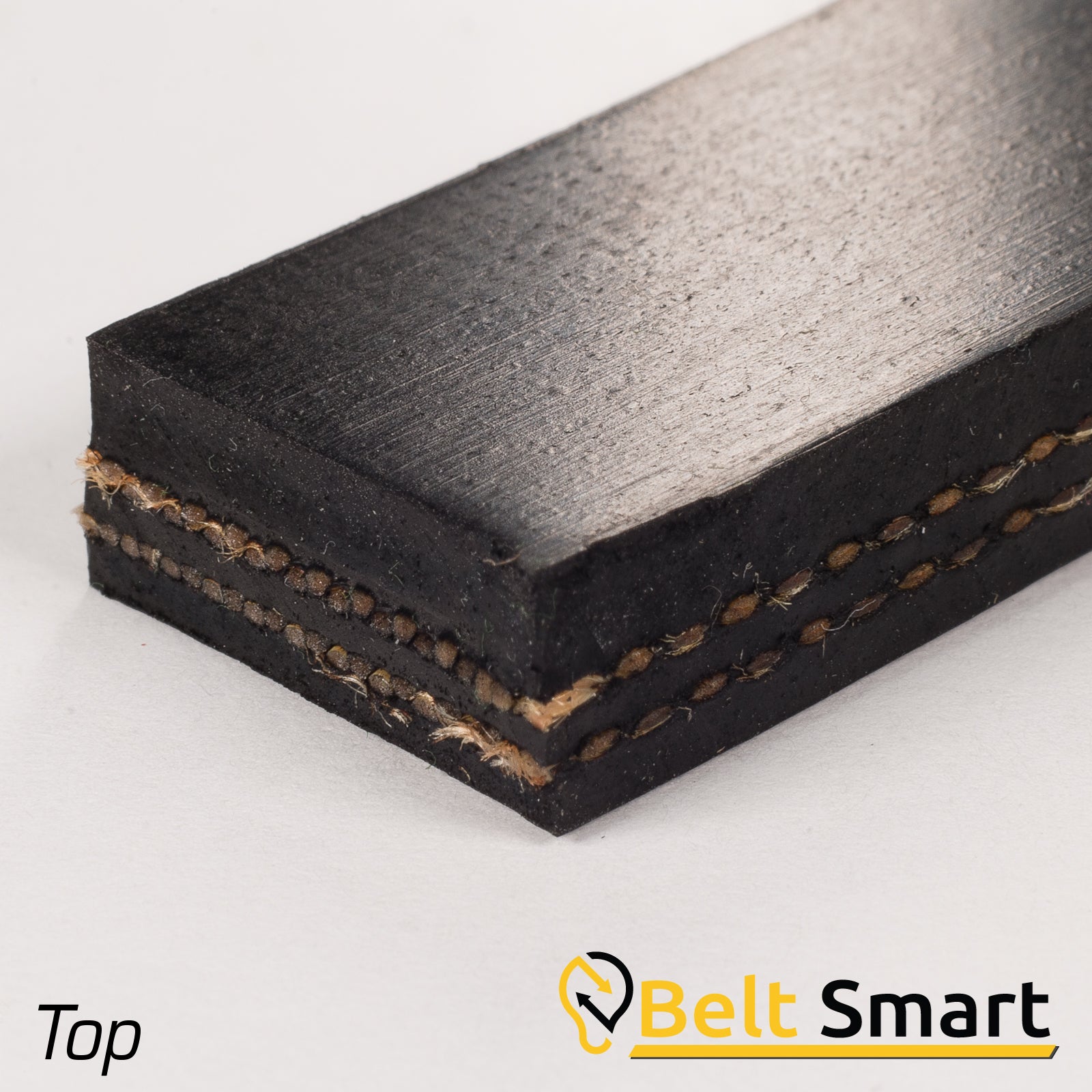 BS072 - #72 Beltservice 2 Ply 150 Black Belt 1/8" x 1/16" Conveyor Belt