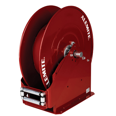 7340 Alemite High Capacity Reel - Grease - Bare Reel - Reel Inlet, 3/8" NPTF(m) - Delivery Hose Outlet, 1/4" NPTF(f) - Max Pressure, 6,000 PSI