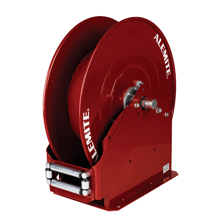 7341 Alemite High Capacity Reel - Grease - Bare Reel - Reel Inlet, 1/2" NPTF(f) - Delivery Hose Outlet, 1/2" NPTF(m) - Max Pressure, 1,500 PSI