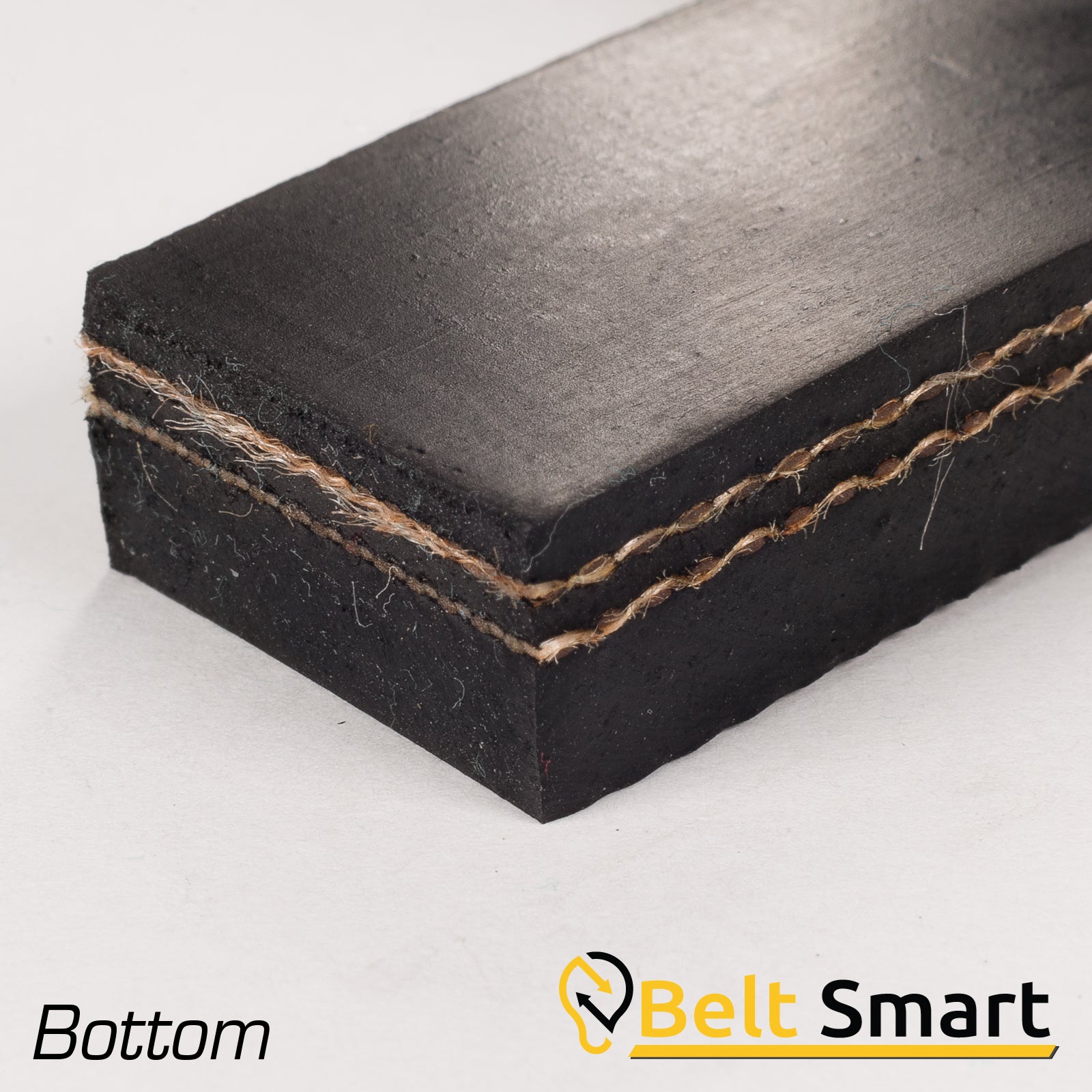BS075 - #75 Beltservice 2 Ply 220 Black Belt 3/16" x 1/16" Conveyor Belt