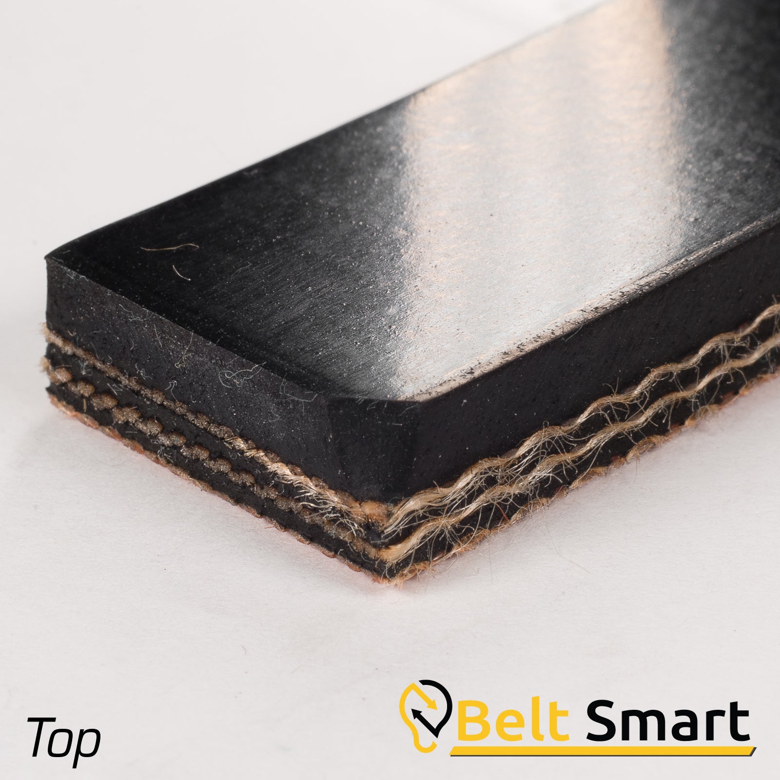 BS075A - #75a Beltservice 3 Ply 225 Black Belt 1/8" x Bare MOR Conveyor Belt