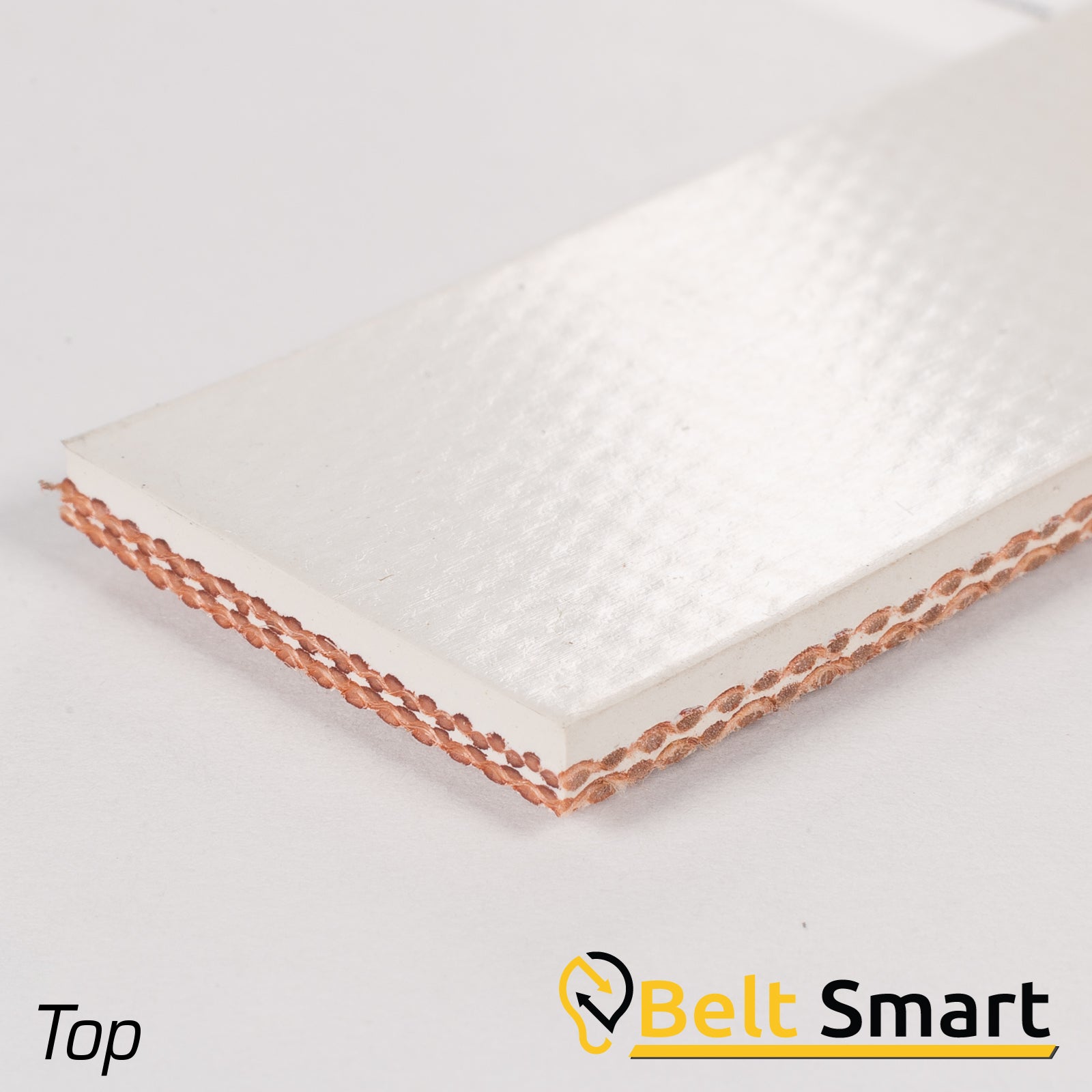 BS007 - #7 Beltservice 2 Ply Poly 100 White Nitrile COS Conveyor Belt