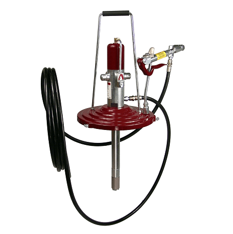 8553-2 Alemite Pneumatic Standard Duty Grease and Undercoating Portable H Pump - Material Outlet: 3/8" NPTF(f) - Container/Drum size: 35Lb