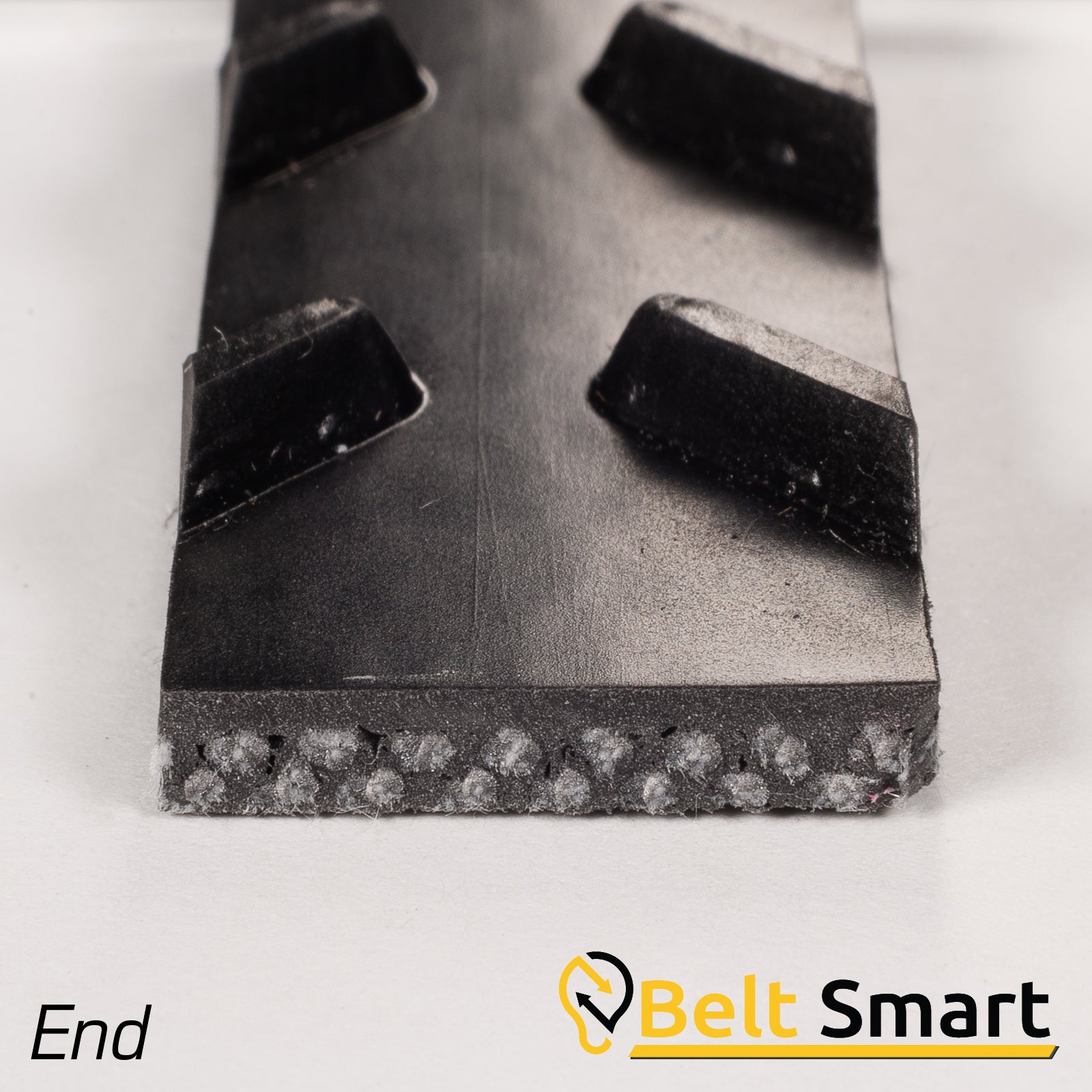 BS088 - #88 Beltservice PVC - 100 Black Chevron Top II x BR MOR Conveyor Belt