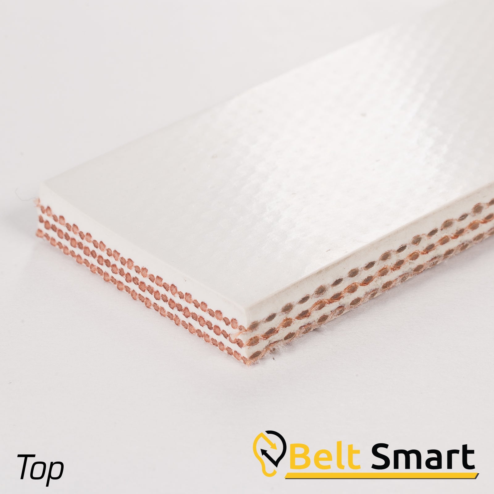 BS008 - #8 Beltservice 3 Ply Poly 150 White Nitrile COS Conveyor Belt