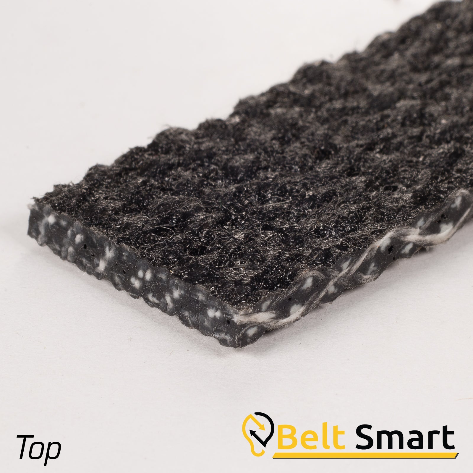 BS095 - #95 Beltservice PVC - 150 Black FS x Brushed FR Conveyor Belt