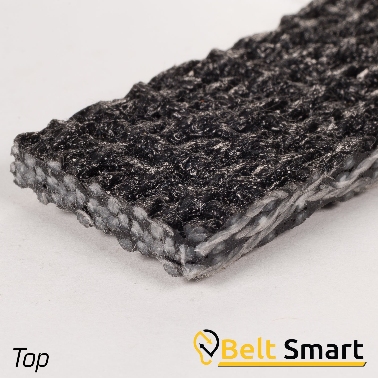 BS098 - #98 Beltservice PVC - 200 Black FS x Brushed FR Conveyor Belt