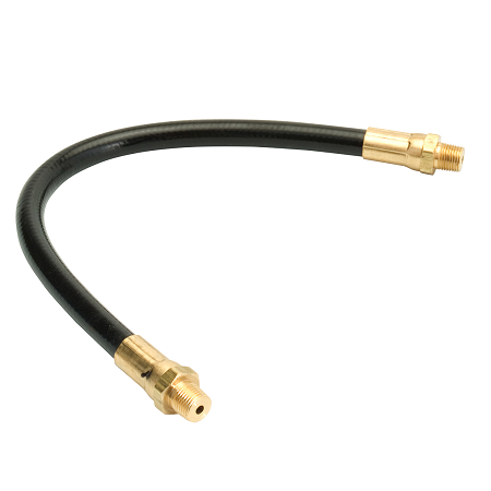 B337595-B1 Alemite 18" Thermoplastic Extension Hose for Grease Guns - 1/8" NPTF(m) - 6000 PSI