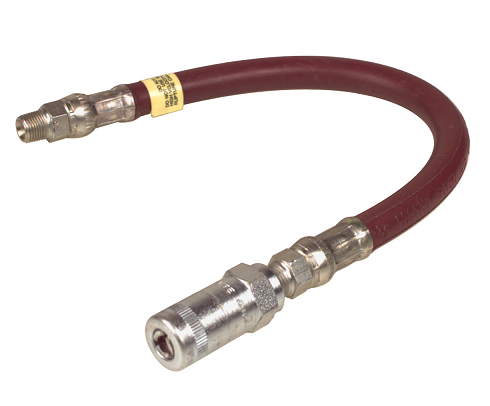 B6652-A Alemite 12" Hose Assemblies for Hydraulic Fittings - 1/8" NPTF(m) - 4,800 psi