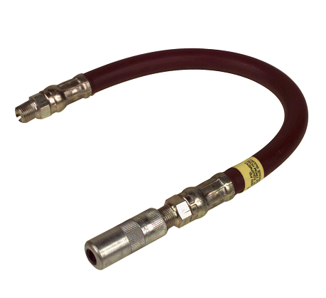 B6703-A Alemite 12" Hose Assembly for Hydraulic Fittings - 1/8" NPTF(m) - 4,800 psi