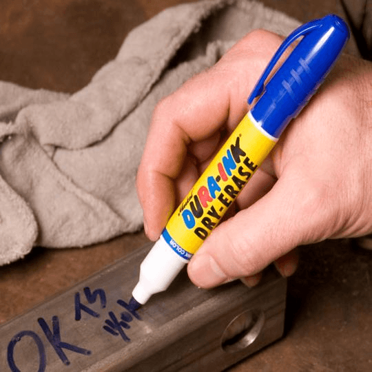 096572 Markal DURA-INK Dry Erase - 1/8" (3 mm) Mark Size - Blue - (Case of 48) - Beltsmart
