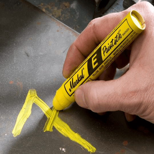 088620 Markal E Paintstik - Standard Size 11/16" x 4-3/4" - 1/16" (1.5 mm) Mark Size - White - (Case of 144) - Beltsmart