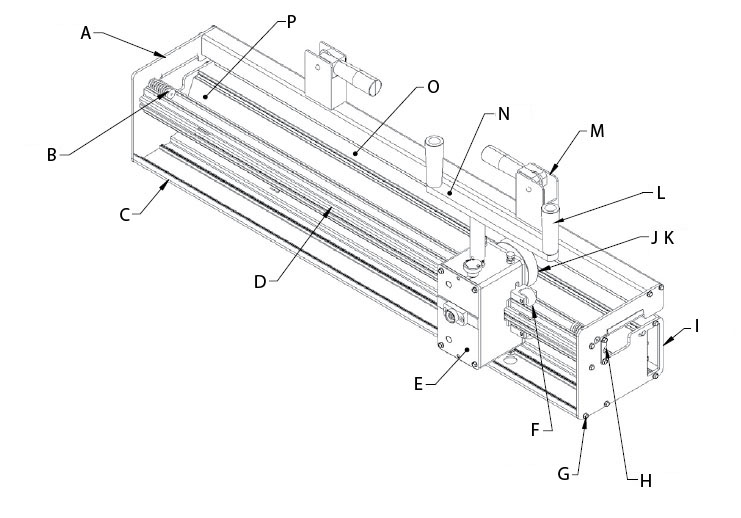 FSMAN1-36 by Flexco | #04016 | Clipper Manual Roller Lacer Face Strip | 36" Belt Width | Hook Size: 1, UX-1