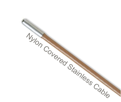 NCS975-48-1 Flexco Hinge Pin for SR Scalloped Edge R9 Rivet Hinged Fasteners - 53255 - Nylon Covered Stainless Steel Cable (3/4" dia.) - 48" Belt Width