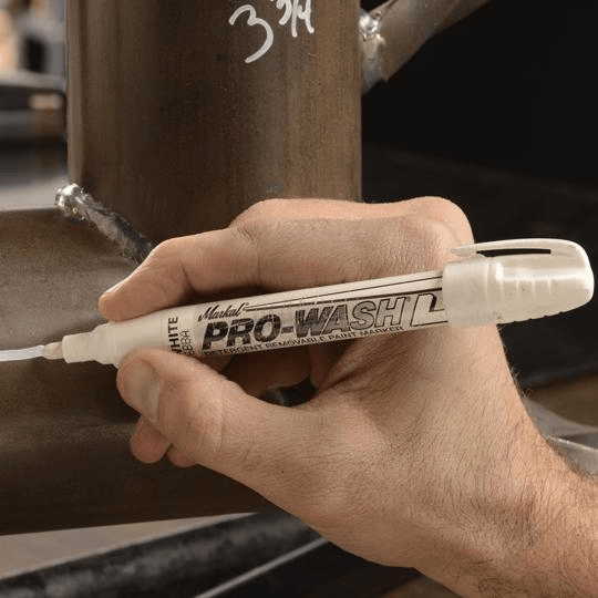 097011 Markal PRO-WASH - Detergent Removable - 1/8" (3 mm) Mark Size - Yellow (Case of 48) - Beltsmart