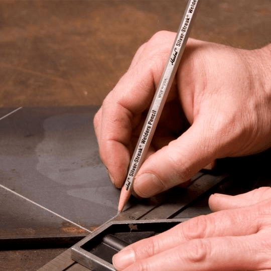 096101 Markal Welding Marker - Silver-Streak Welders Pencils - Silver (Case of 72) - Beltsmart