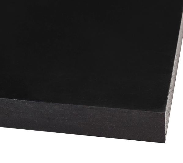 SK60-08x3x50 Kuriyama 60 Durometer Skirtboard - Blended SBR/NR Slit Sheet Rubber - Plate Finish - 60 Duro Hardness (Shore Durometer A) - 1/4" x 3" - 50ft Roll