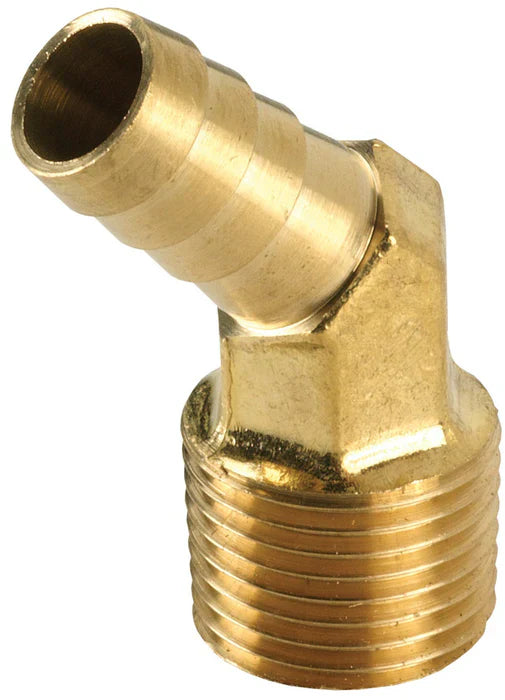 Male Insert 45 Deg. Barbed Hose Elbow