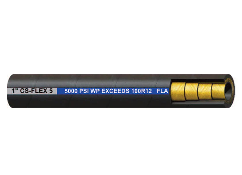 CS-FLEX 5 Four Spiral High Pressure Import Hydraulic Hose (Meets And Exceeds SAE 100R12) by Couplamatic