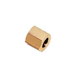 0110 12 00 by Parker | Legris Complementary Compression Fittings | 12 mm Nut x M18x1.5 Metric Thread | 22 mm Hex | Straight | Brass | Pack of 50