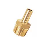0120 04 10 by Parker | Legris Stud Standpipe | 4 mm Standpipe x 1/8" Male BSPT Thread | 11 mm Hex | 14 mm Length | Straight | Brass | Pack of 10