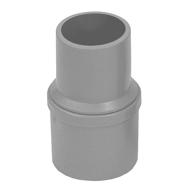 03100440 (DC440) by Flexaust | Standard Swivel Cuff | 1.5" Hose ID | Gray