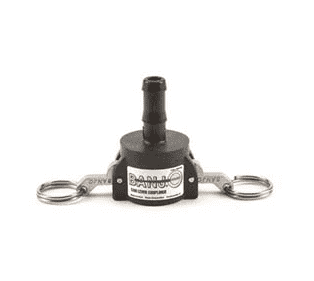 075C by Banjo | Cam Lever Coupling | Part C | 3/4" Female Coupler x 3/4" Hose Shank | 300 PSI | Gasket: EPDM | Polypropylene