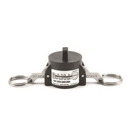 250CAP by Banjo | Cam Lever Coupling | 2-1/2" Cap | Male Adapter | 300 PSI | Gasket: EPDM | Polypropylene