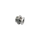 0920 00 10 by Parker | Legris Bulkhead Connector | 1/8" Female BSPP Thread x M16x1.5 Male M16 Metric Thread | 19 mm Hex (F) | 22 mm Hex (F1) | 18 mm Length | Straight | Nickel-Plated Brass | Pack of 50