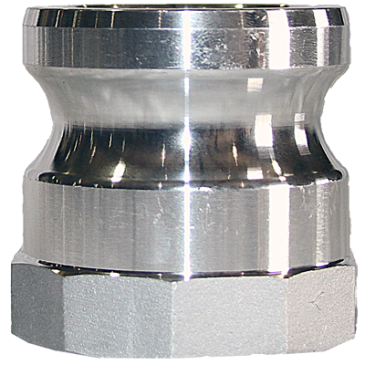 2.5-A-ALUM by Texcel | CAM & GROOVE COUPLING LINE | Type A | 2-1/2" Male Adapter x 2-1/2" Female NPT Thread | Straight | Aluminum