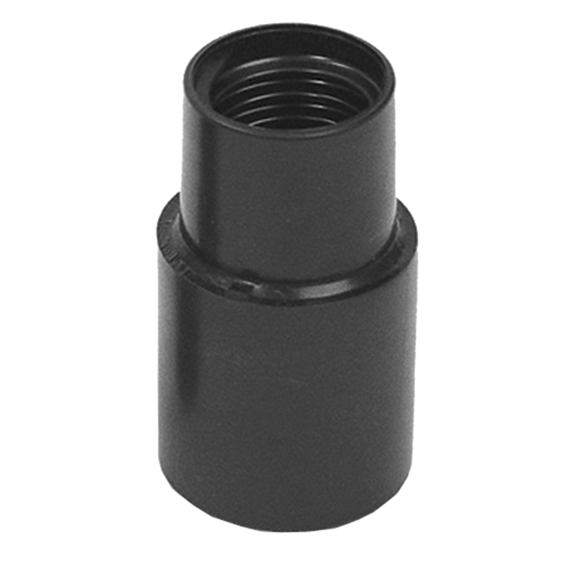 10015EB by Flexaust | Enlarger Screw Cuff | Enlarges 1" Hose ID to 1.5" Hose ID | Black