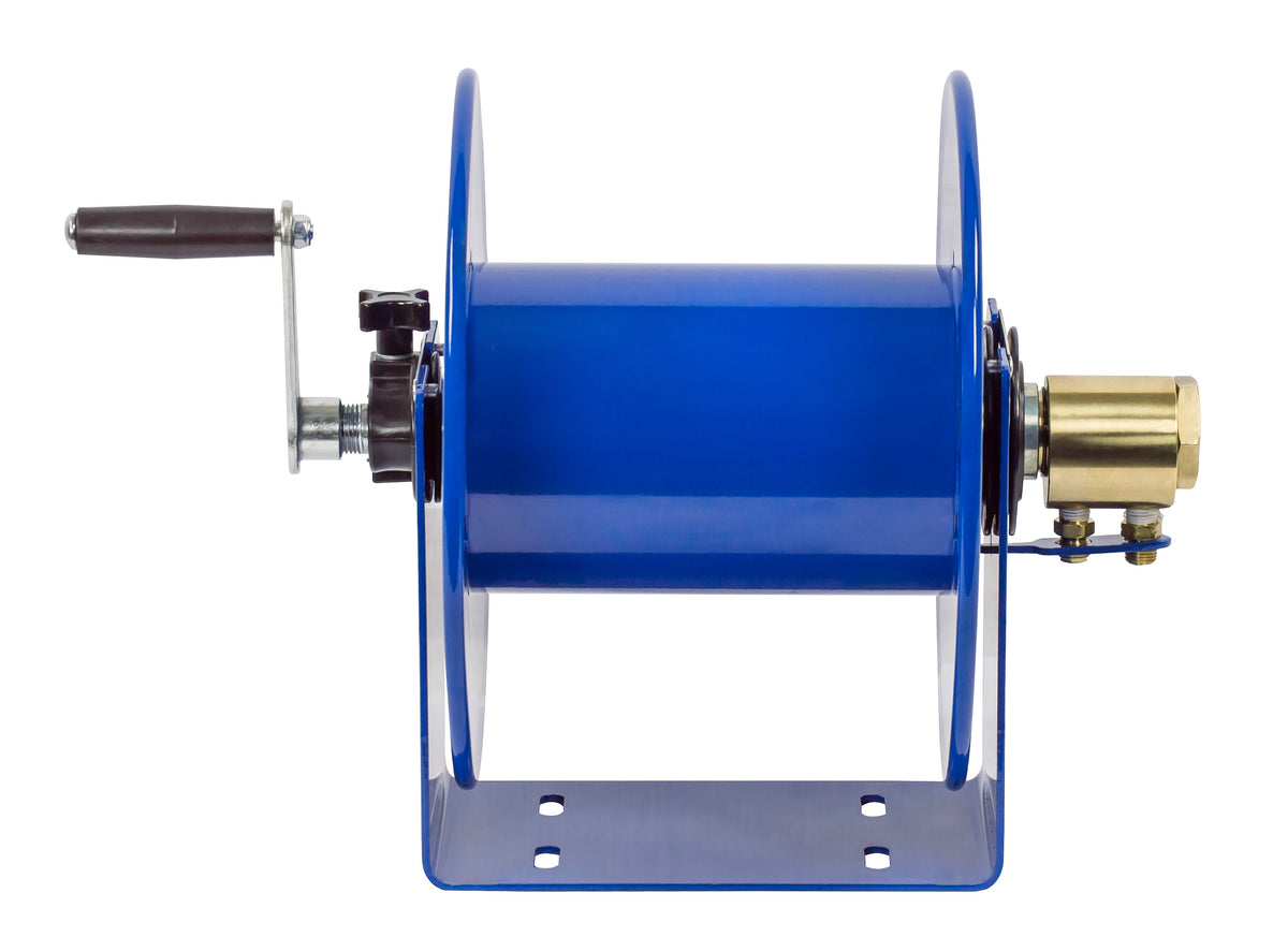 117WL-1-200 by Coxreels | 100W Series | 200 PSI Hand Crank Hose Reel for Oxy-Acetylene Welding | 1/4" Hose ID, 1/4" FNPT Inlet | Steel | 200ft Capacity, Hose Not Included