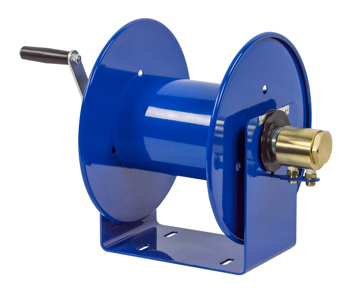 117WL-1-200 by Coxreels | 100W Series | 200 PSI Hand Crank Hose Reel for Oxy-Acetylene Welding | 1/4" Hose ID, 1/4" FNPT Inlet | Steel | 200ft Capacity, Hose Not Included