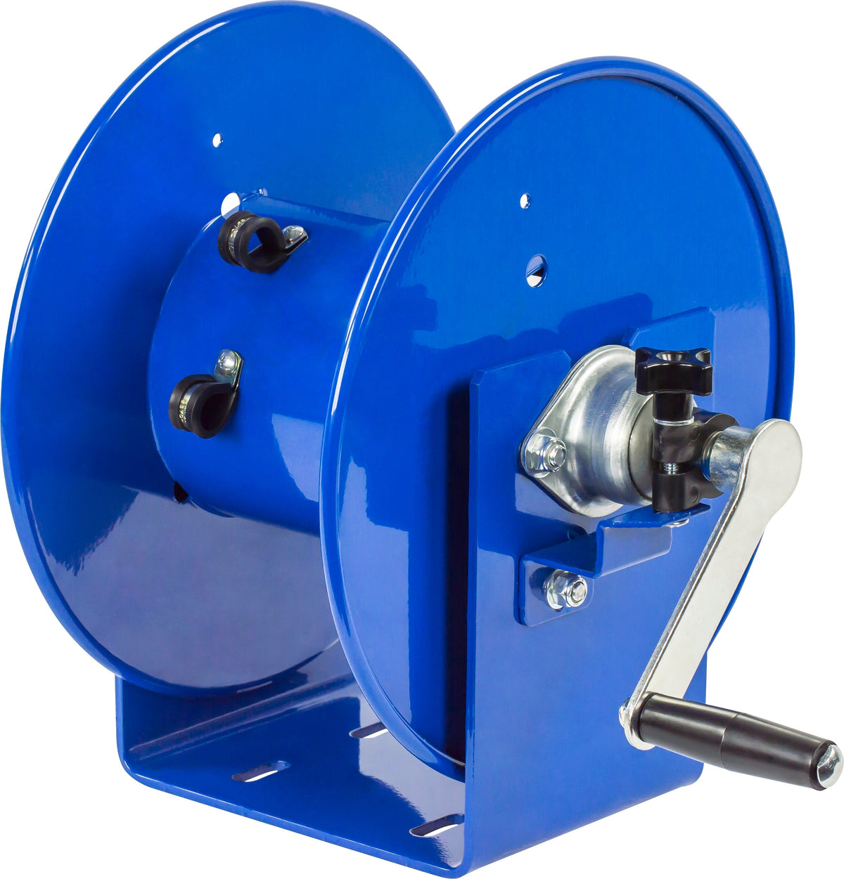 112WCL-6-01 by Coxreels | 100WCL Series | Hand Crank Welding Cable Reel | #1 Cable, 450A | Steel | 150ft Capacity, Cable Not Included
